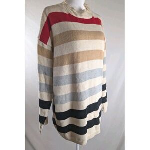 And The Why Los Angeles Multicolor Striped Knit‎ Sweater Women's M/L NWT